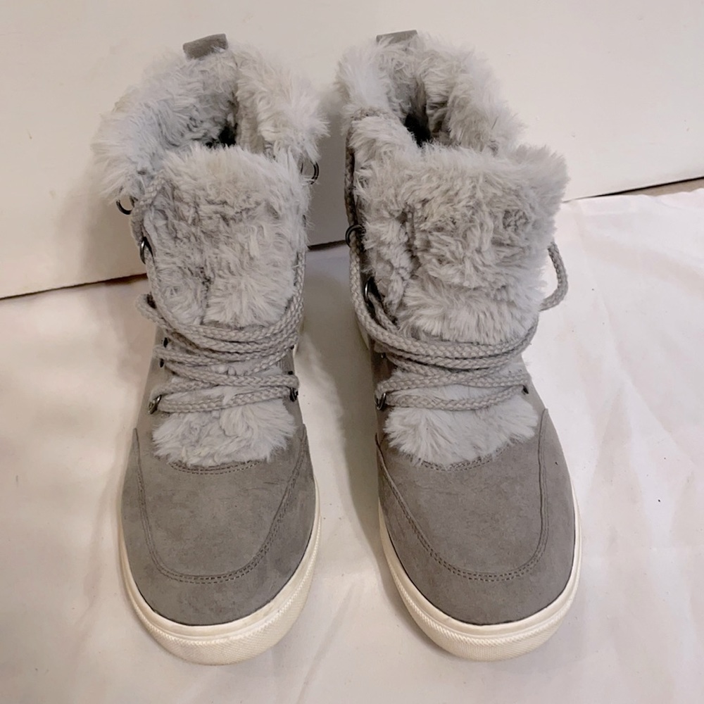 Wedge Lace Up Boots